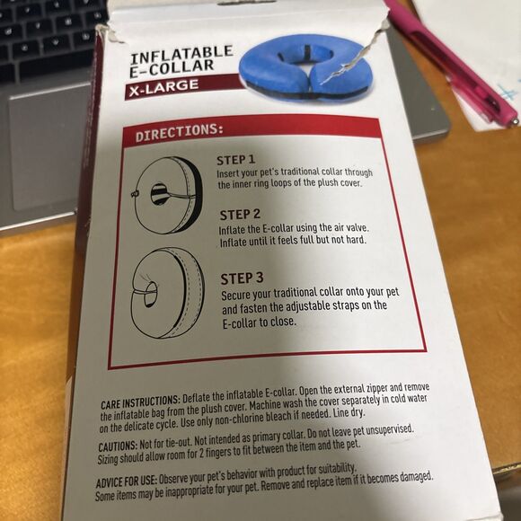 Dog MX Inflatable E-Collar X-Large/Comfortable/Washable/Adjustable - Picture 2 of 2